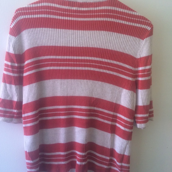 Madewell Ribbed Short Sleeve Striped Sweater - Picture 7 of 8